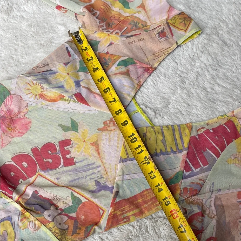 Free People Beach Free-est Dion Mesh One-Piece Surf Suit in multicolor Size L - Picture 8 of 9